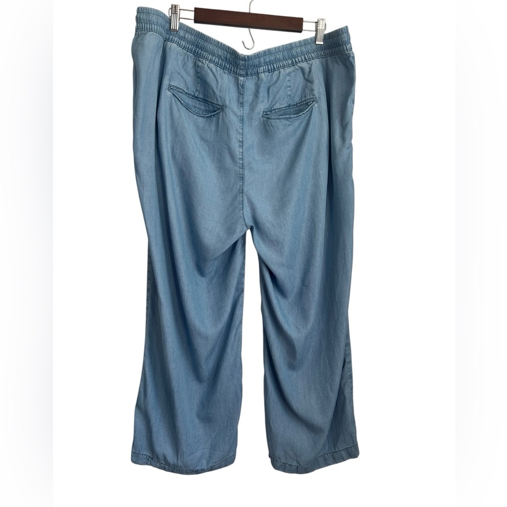 St. John’s Bay Wide Leg Baggy Lightweight Blue Pants - SZ: 0X - Picture 2 of 7